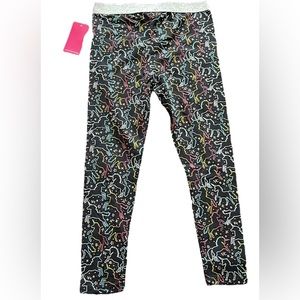 Vince Camuto Unicorn rainbow leggings with elastic sparkle waist New size 10